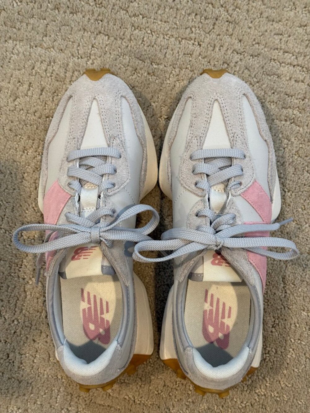 New Balance 327 womens sneakers, Pink and Gray, size 9 1/2 - Picture 5 of 5